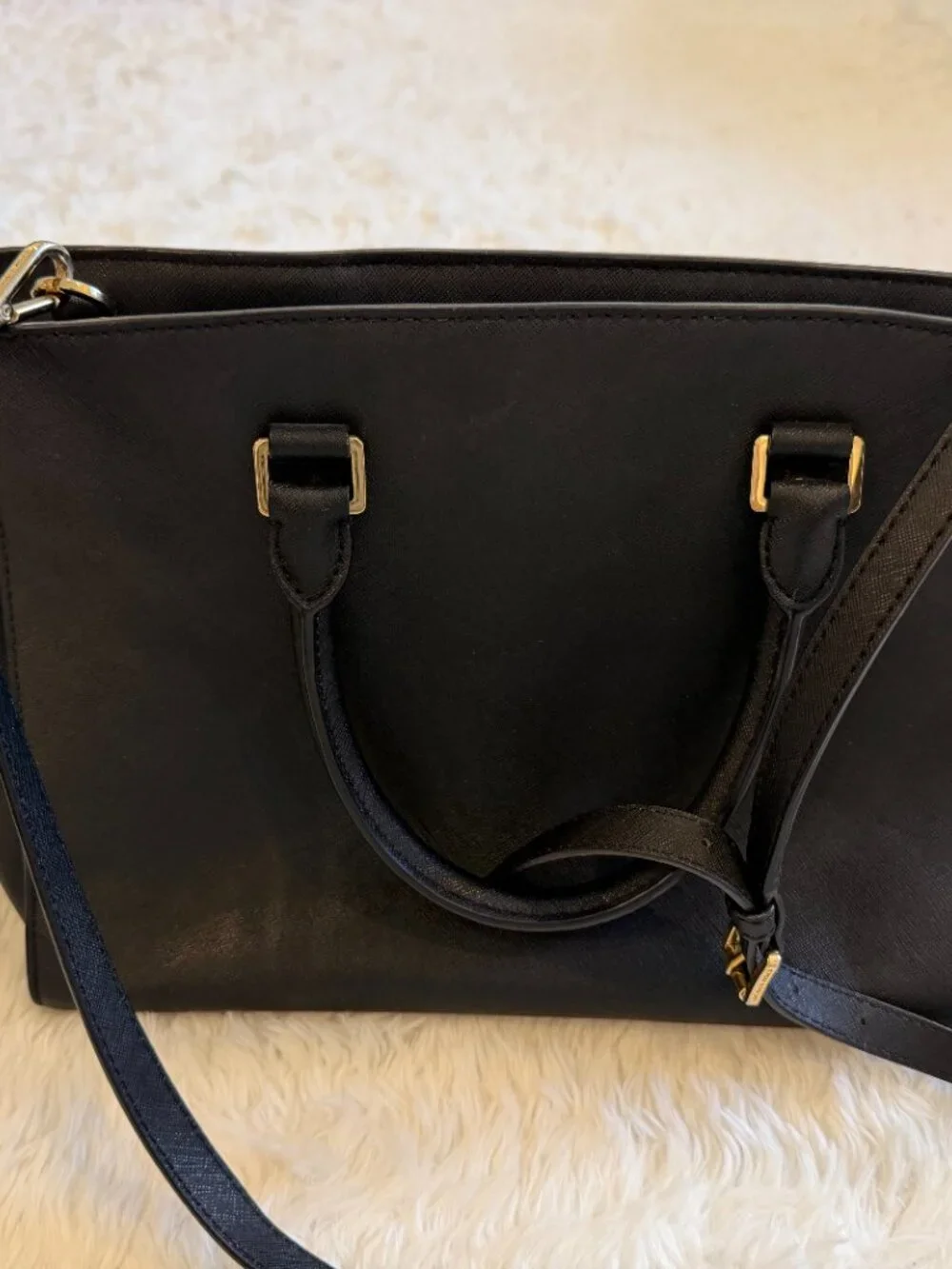 Michael Kors - Selma Medium Top Zip Satchel bag - Black